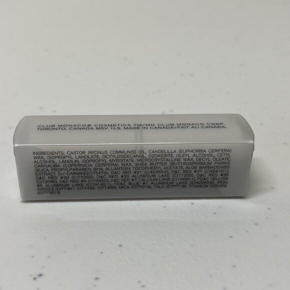 Club Monaco Cream Frost Lipstick Shade TROPIC Full Size NEW IN BOX Discontinued - Picture 8 of 10